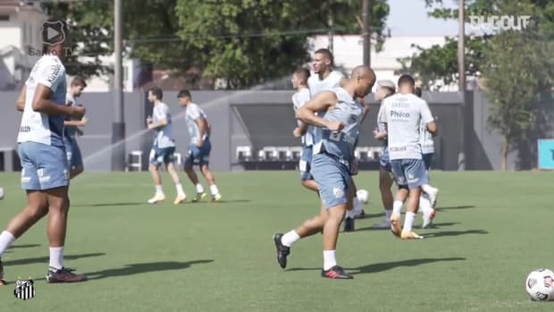 Santos' last training session before San Lorenzo clash